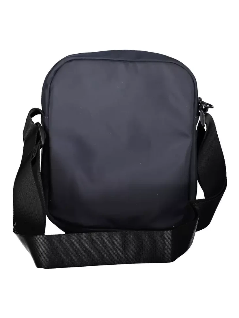 Blue Polyester Shoulder Bag