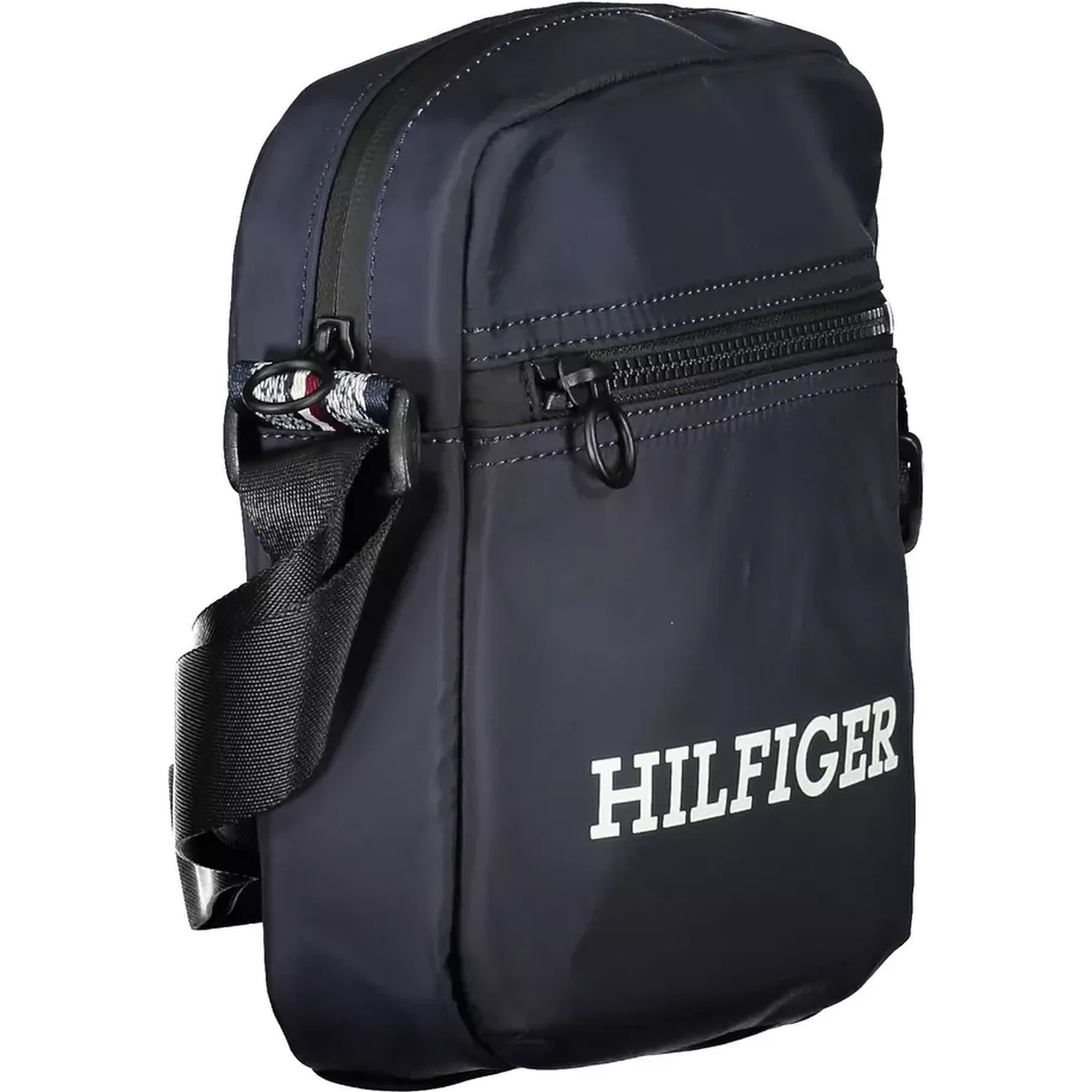 Blue Polyester Shoulder Bag