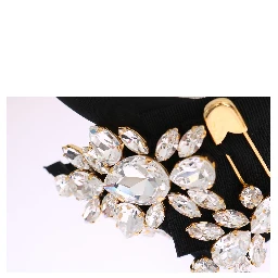 Black Crystal White Hair Parrucchiera Headband Diadem