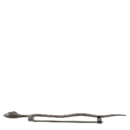 Silver Brass Crystal Spilla Serpente Brooch Pin