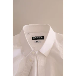 White MARTINI Cotton Dress Formal Shirt