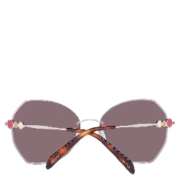 Rose Gold Metal Sunglasses