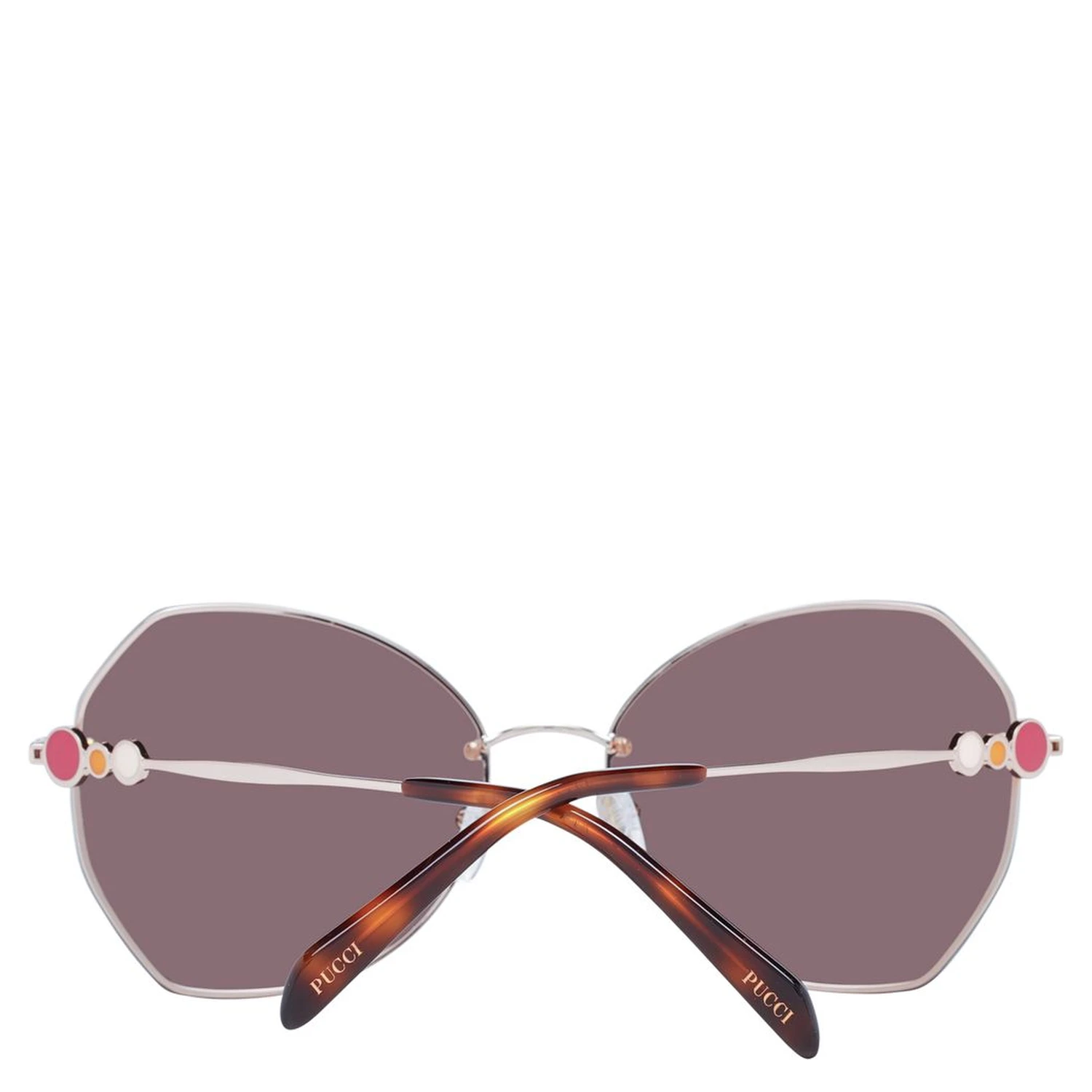 Rose Gold Metal Sunglasses