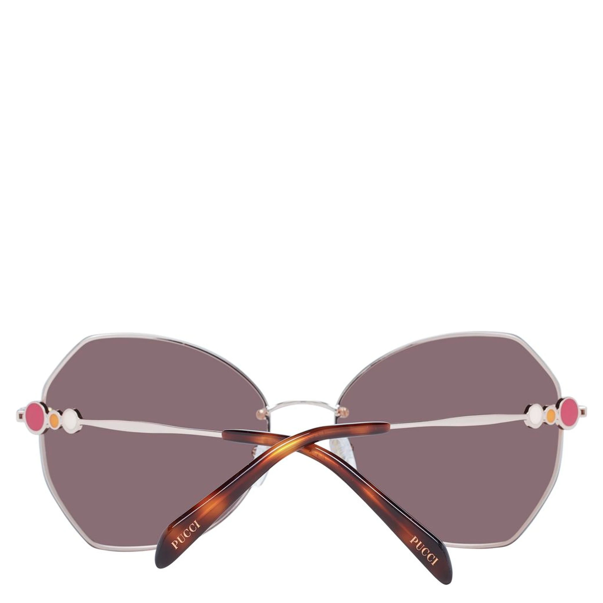 Rose Gold Metal Sunglasses