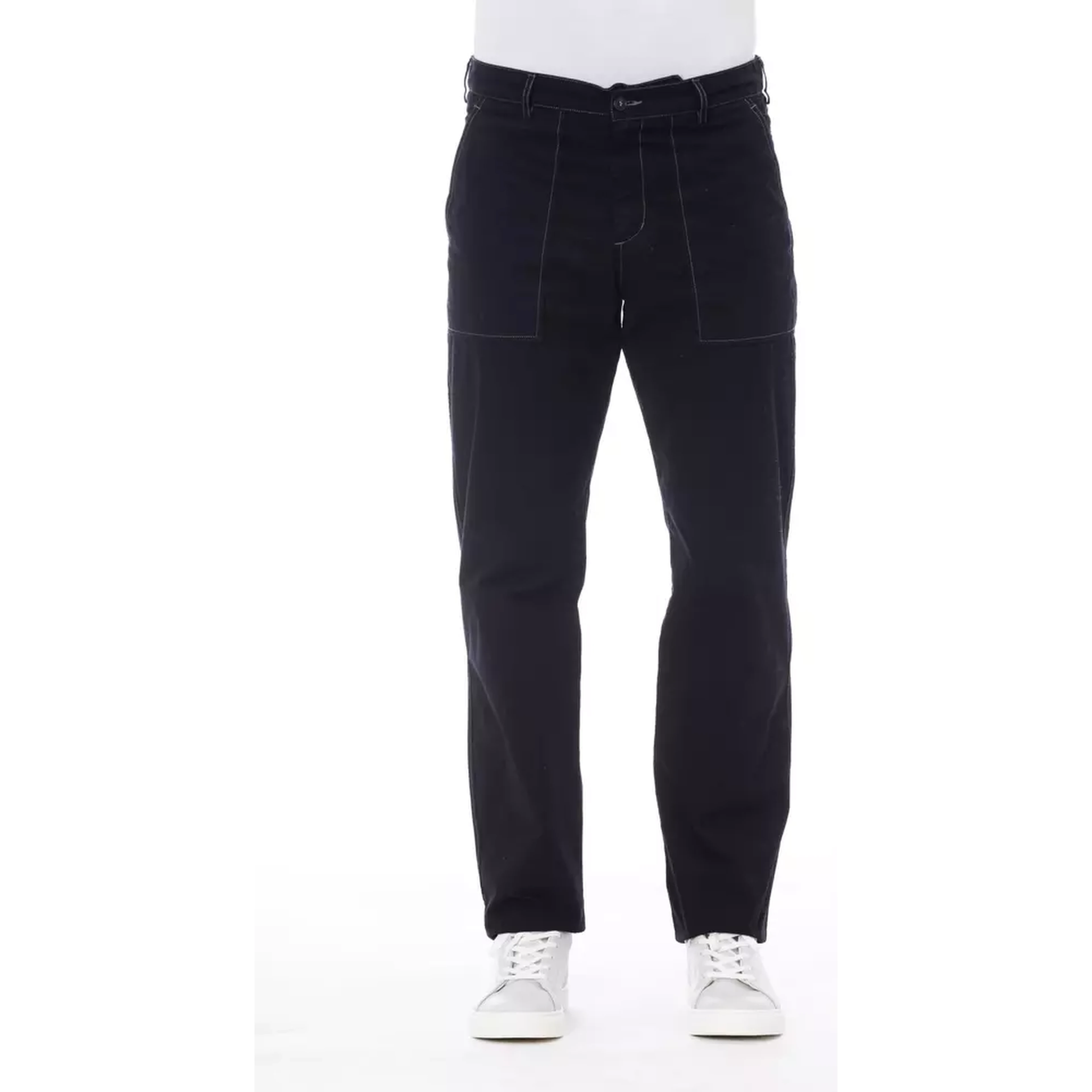 Blue Cotton Pant