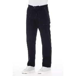 Blue Cotton Pant