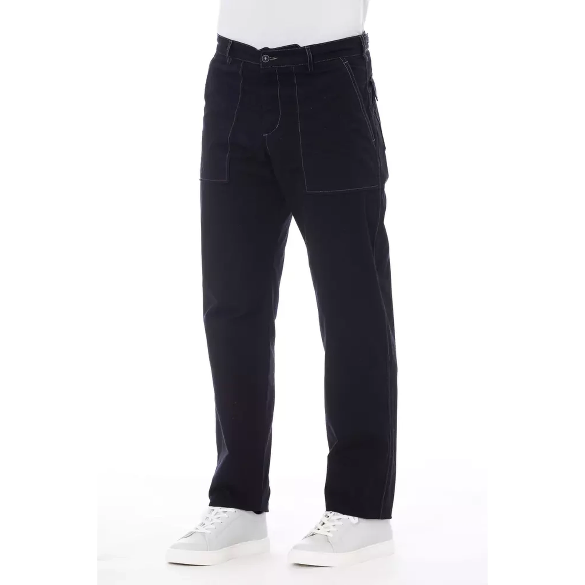 Blue Cotton Pant