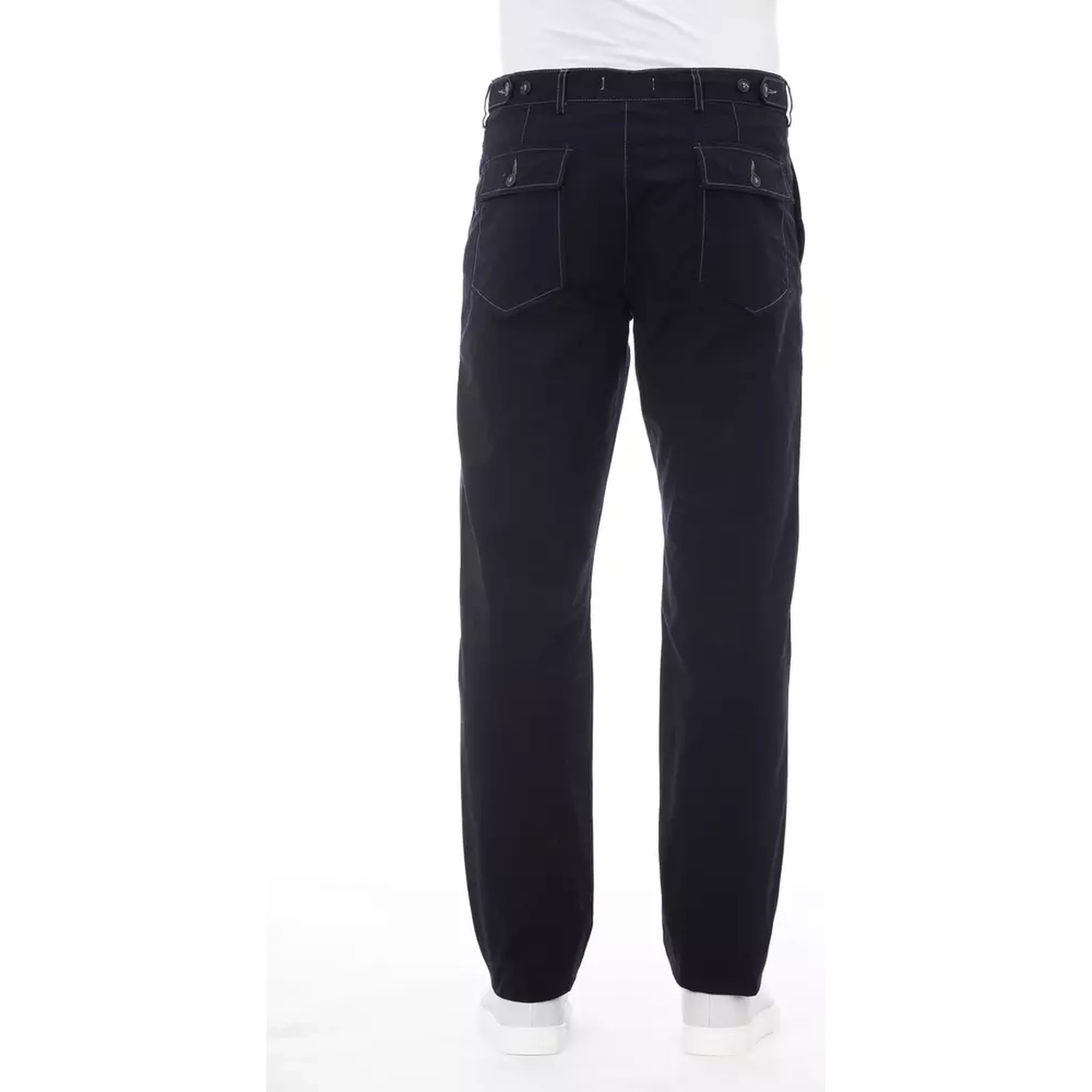 Blue Cotton Pant