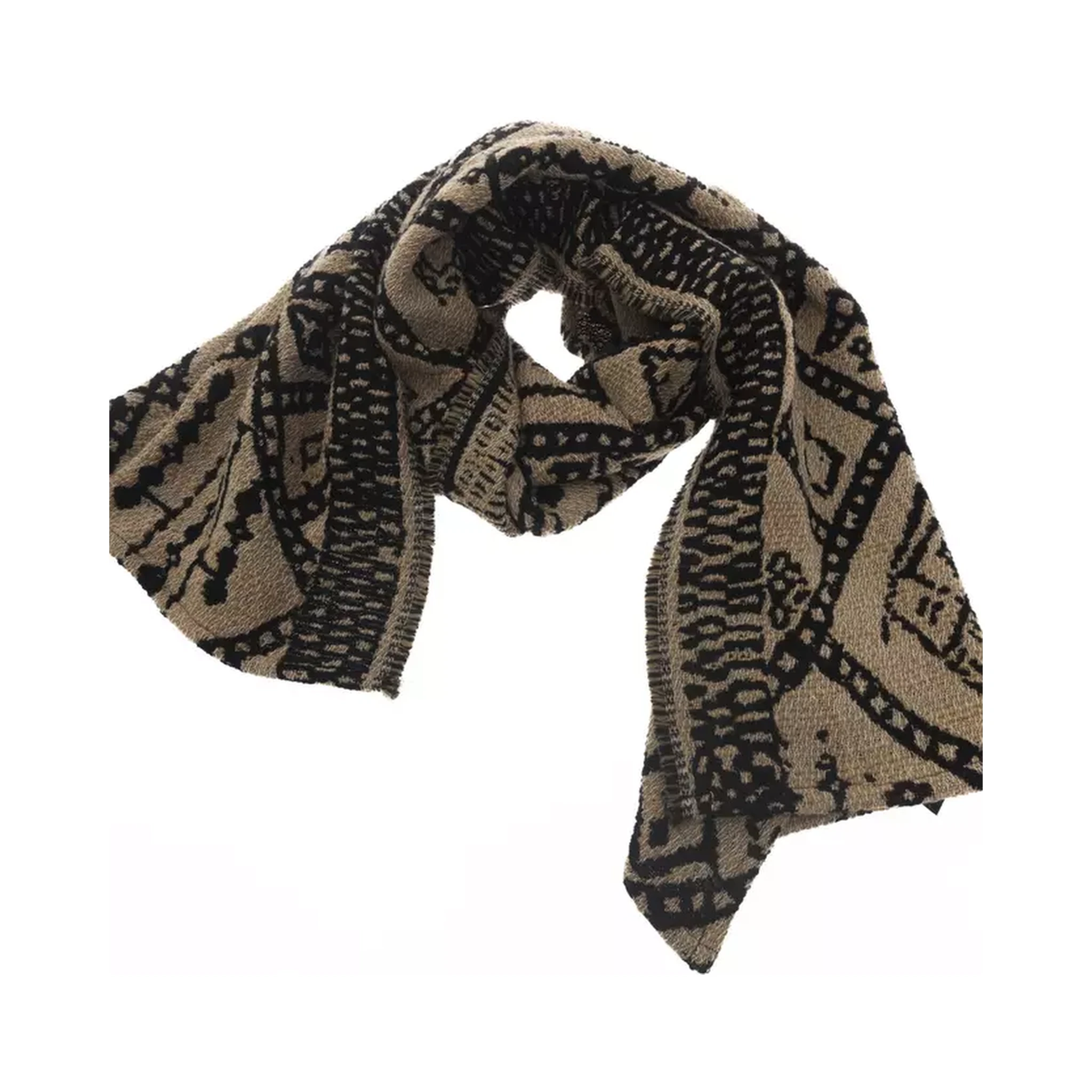 Brown Acetate Scarf