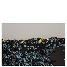 Blue Button Cardigan Fatto A Mano Sweater