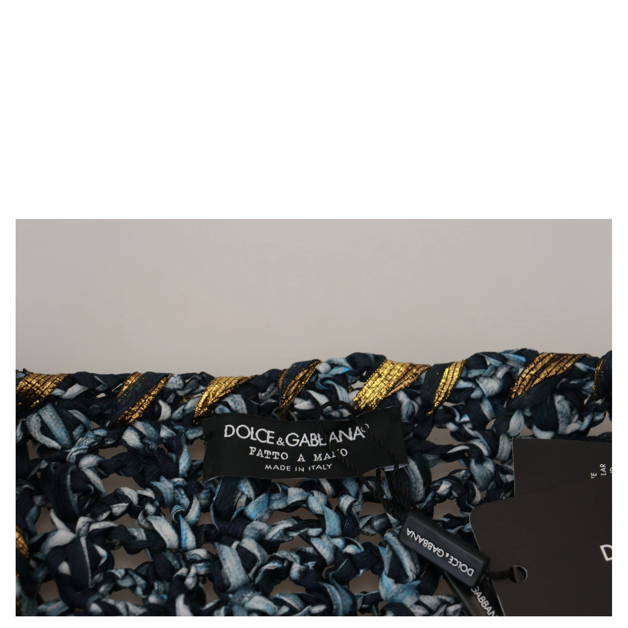 Blue Button Cardigan Fatto A Mano Sweater