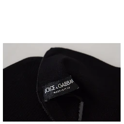 Black Half Zip Turtleneck Pullover Sweater