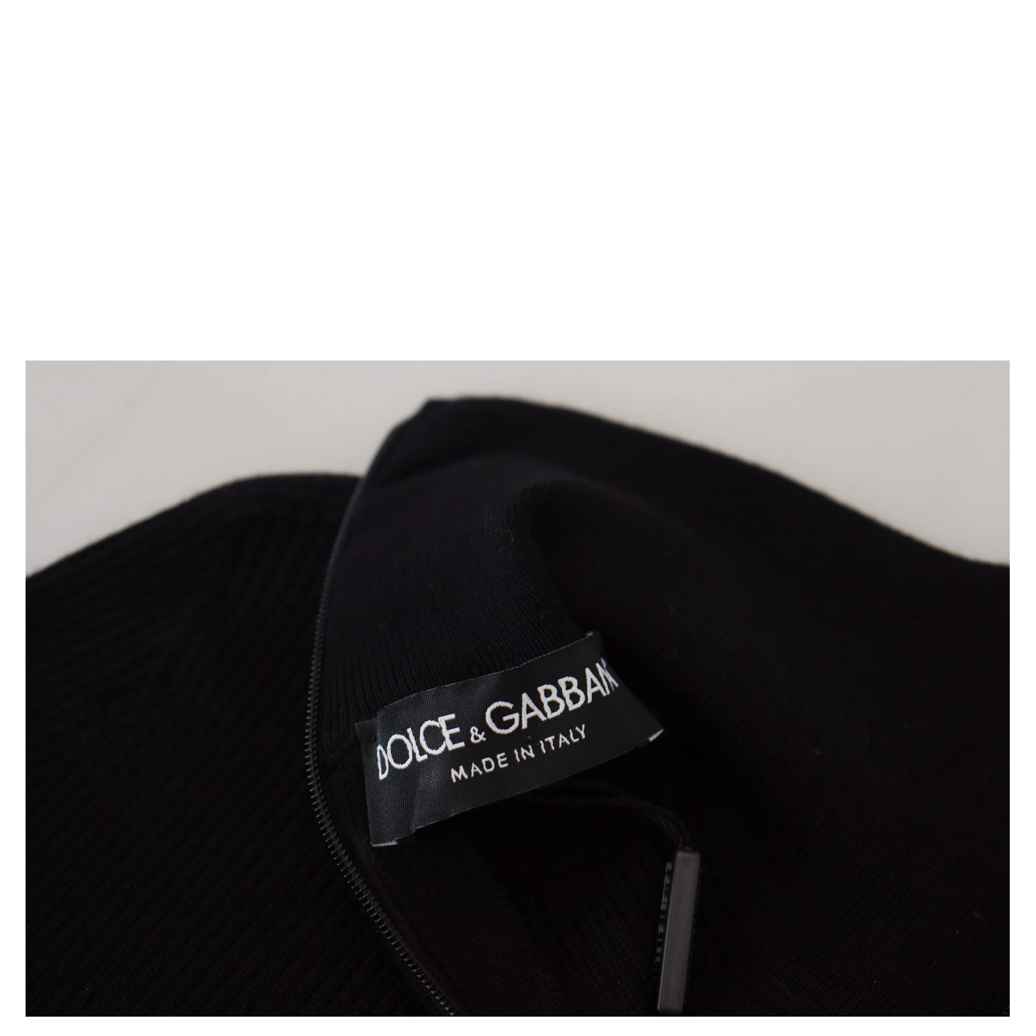 Black Half Zip Turtleneck Pullover Sweater