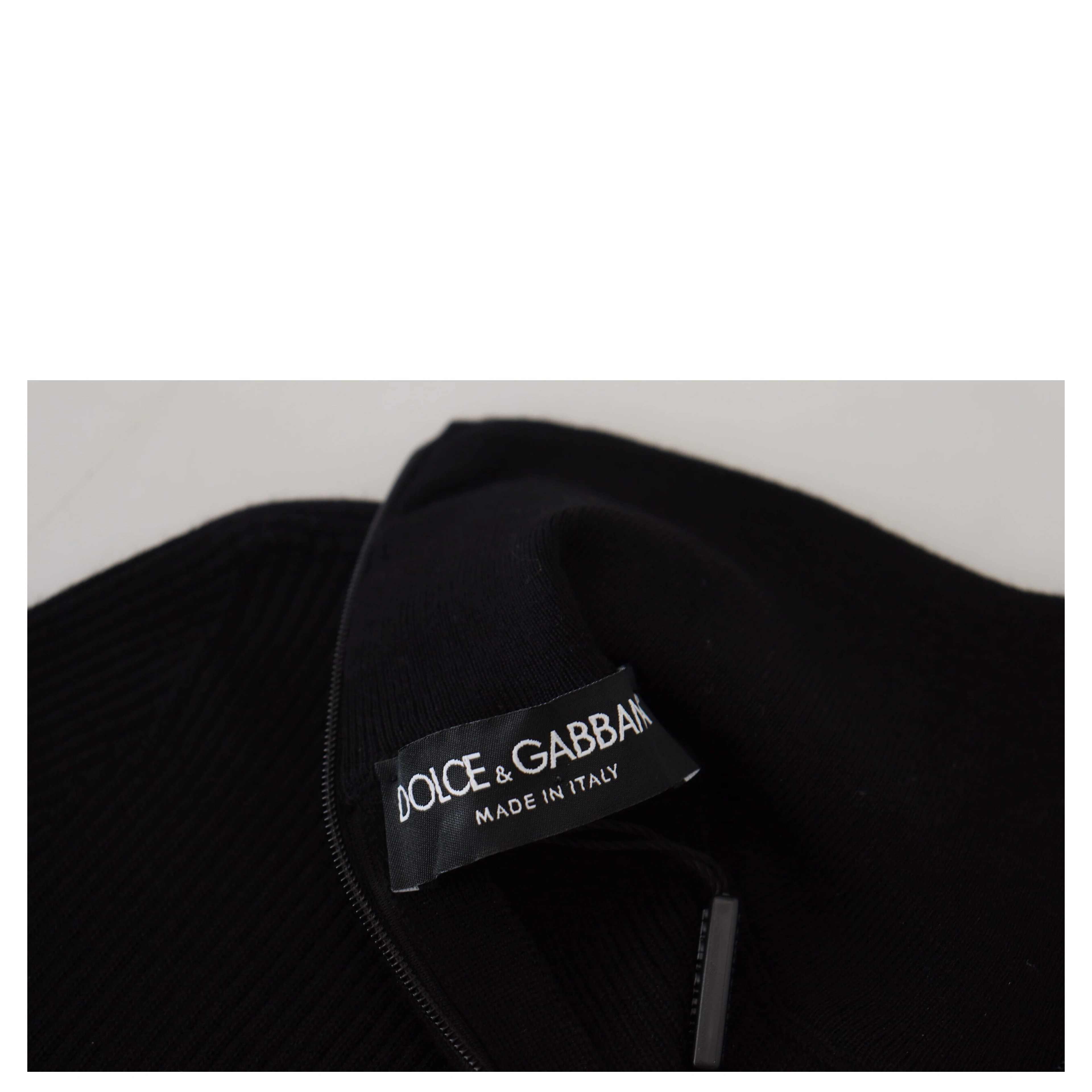 Black Half Zip Turtleneck Pullover Sweater
