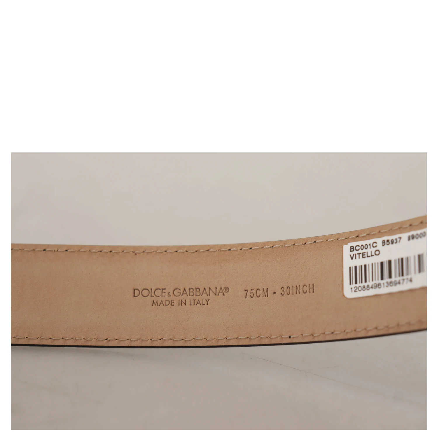 Black Calf Leather Brown Backend Metal Buckle Belt