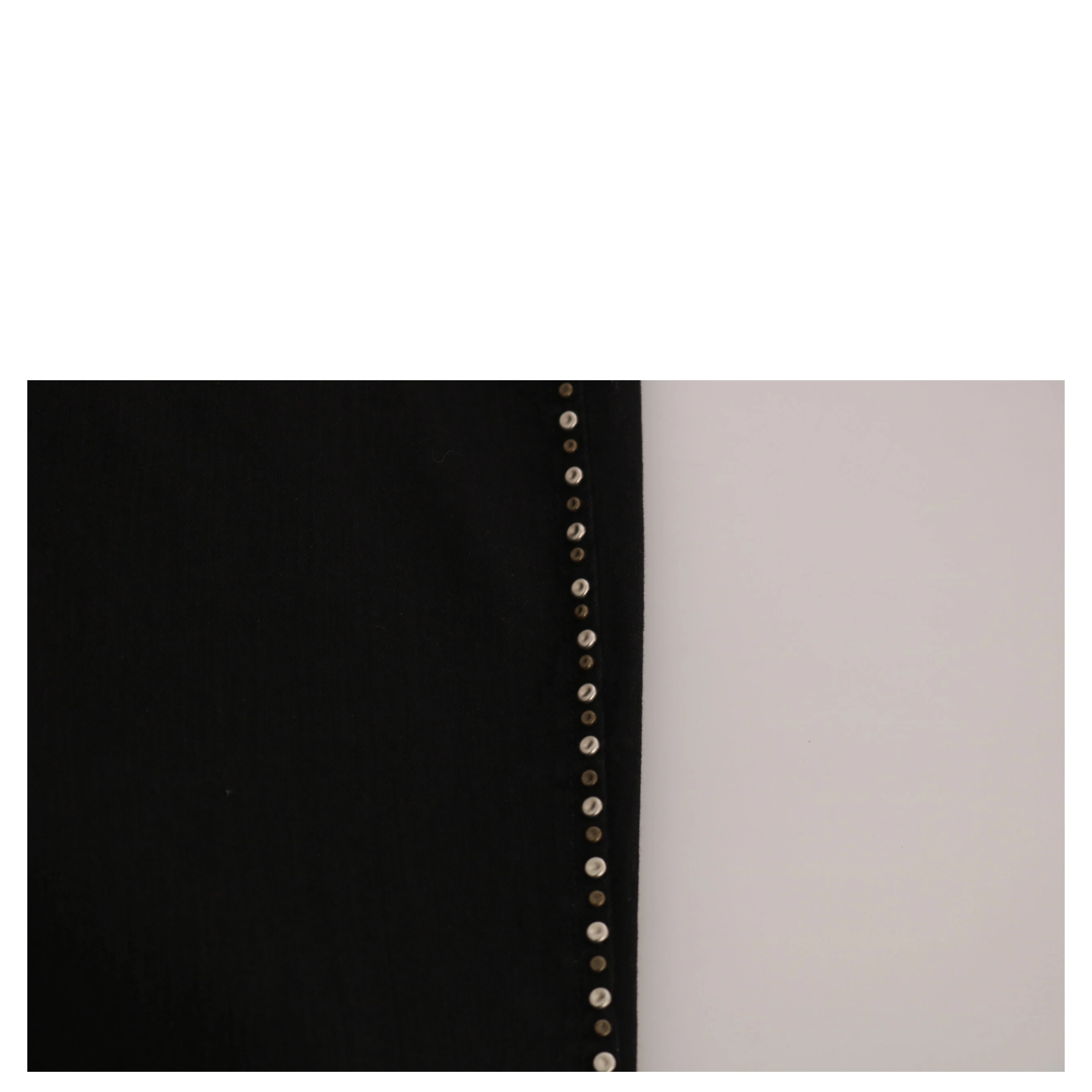 Black Embellished Mid Waist Skinny Denim Jeans