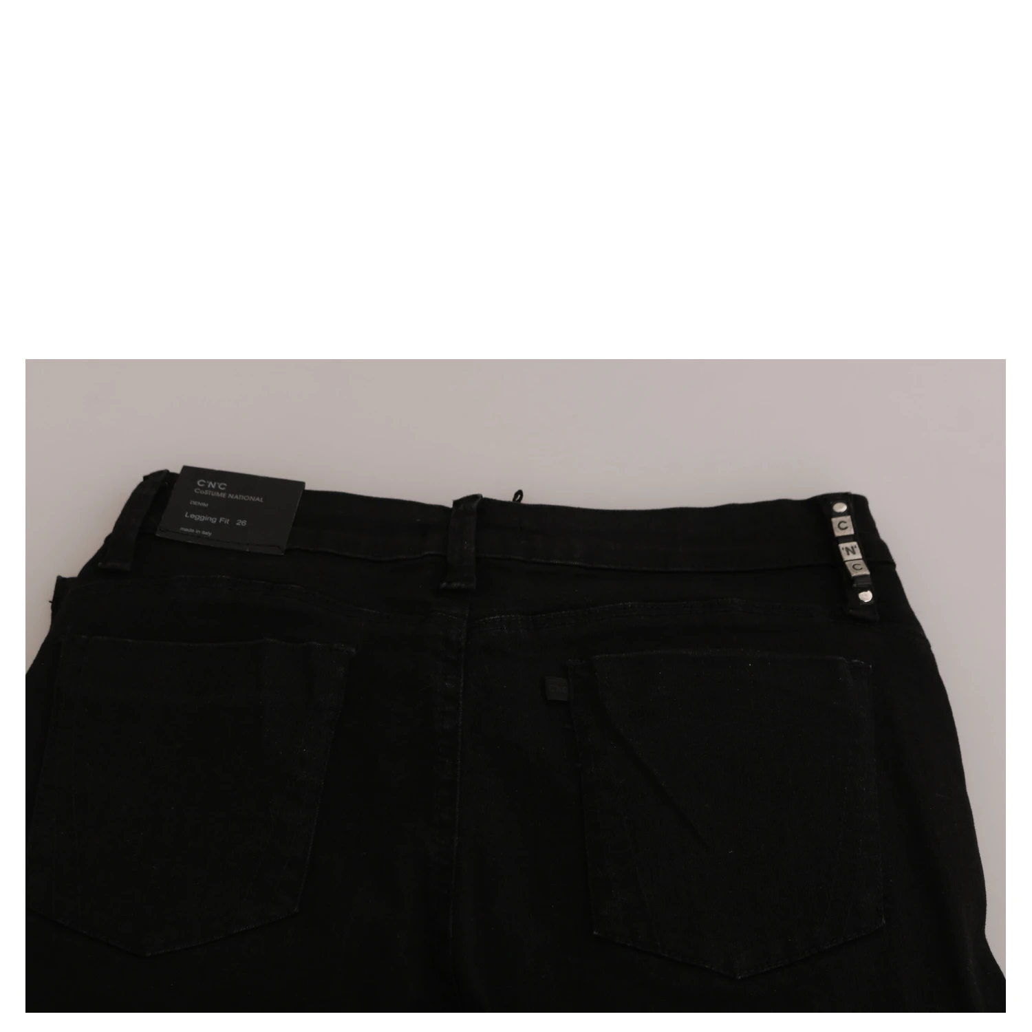 Black Embellished Mid Waist Skinny Denim Jeans