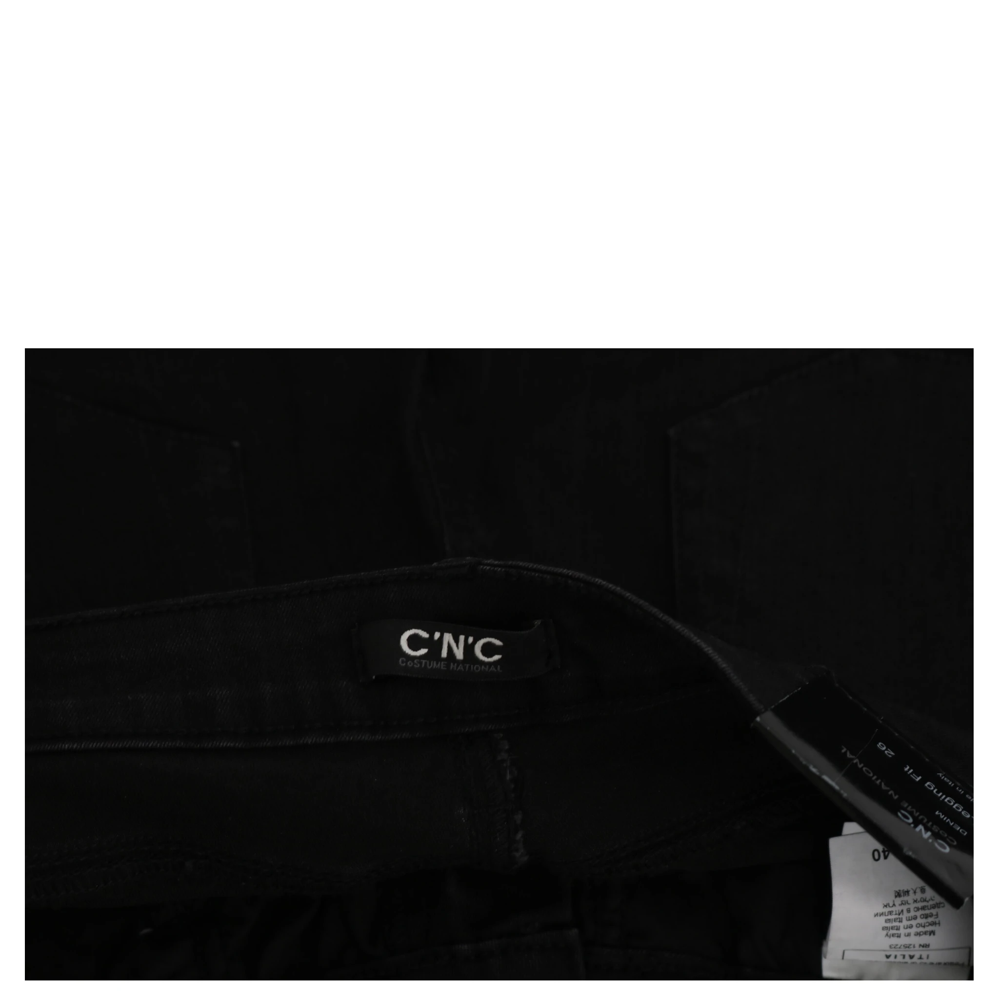 Black Embellished Mid Waist Skinny Denim Jeans