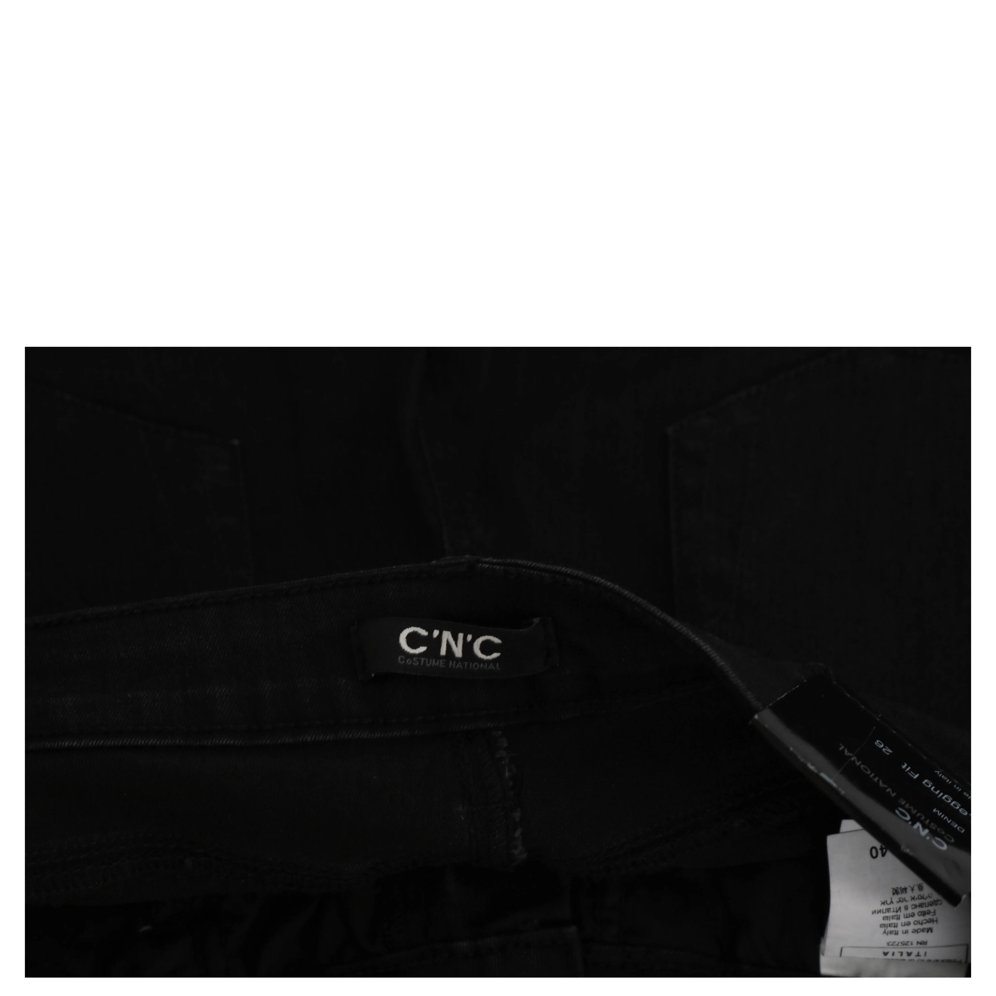 Black Embellished Mid Waist Skinny Denim Jeans