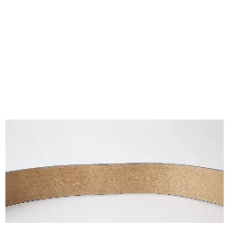 Brown Leather Fashion Logo Buckle Waist Belt