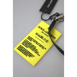 Yellow Silicone DG Logo Gold Brass Keyring Keychain