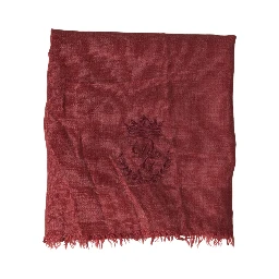 Maroon Cashmere Knit Wrap Shawl Fringe Scarf