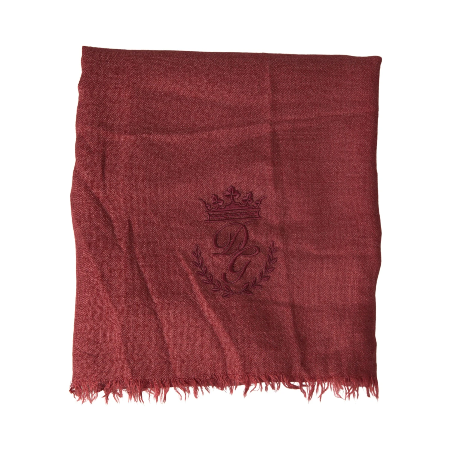 Maroon Cashmere Knit Wrap Shawl Fringe Scarf