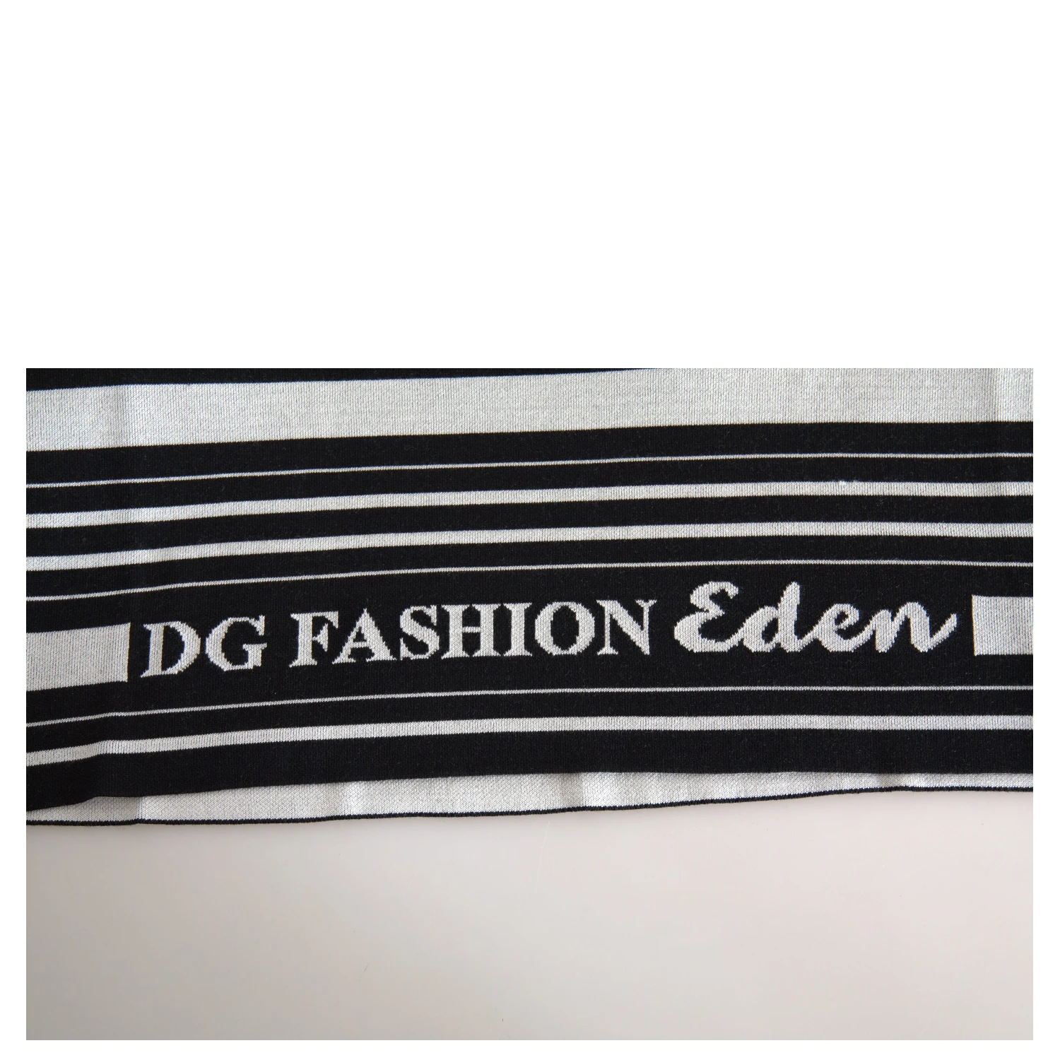 White Cotton DG Fashion Crew Neck Tee T-shirt