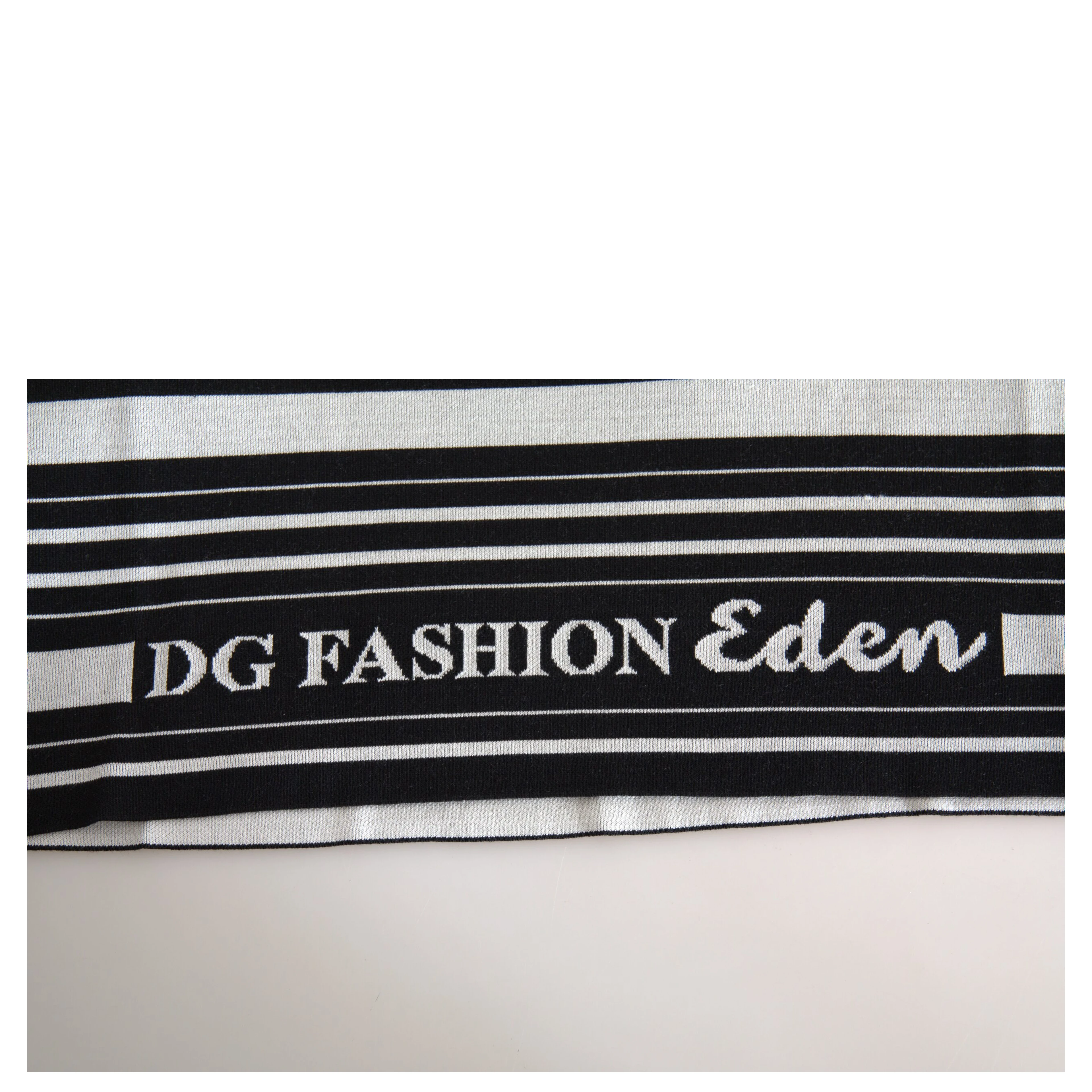 White Cotton DG Fashion Crew Neck Tee T-shirt