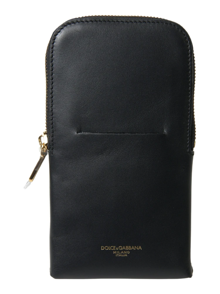 Black Leather Men Purse Double Belt Strap Bracelet Bag alternative