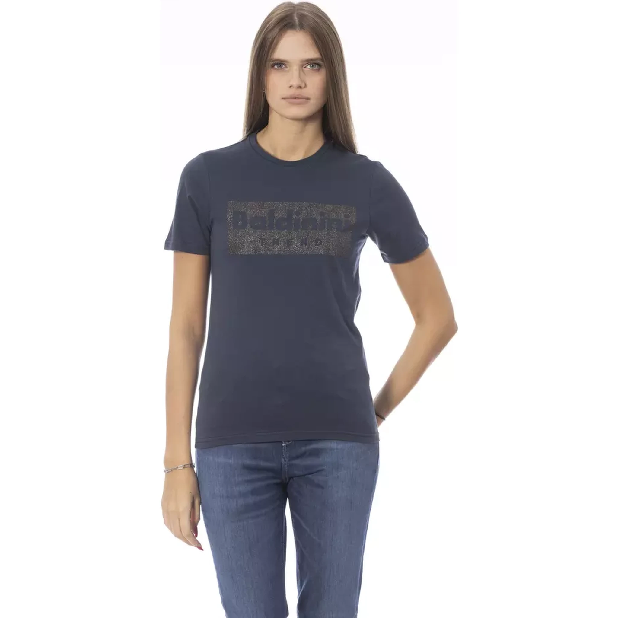 تيشيرت قطني أزرق