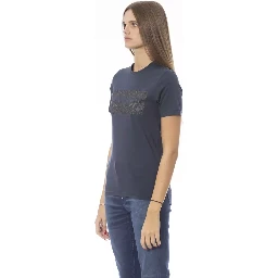 تيشيرت قطني أزرق