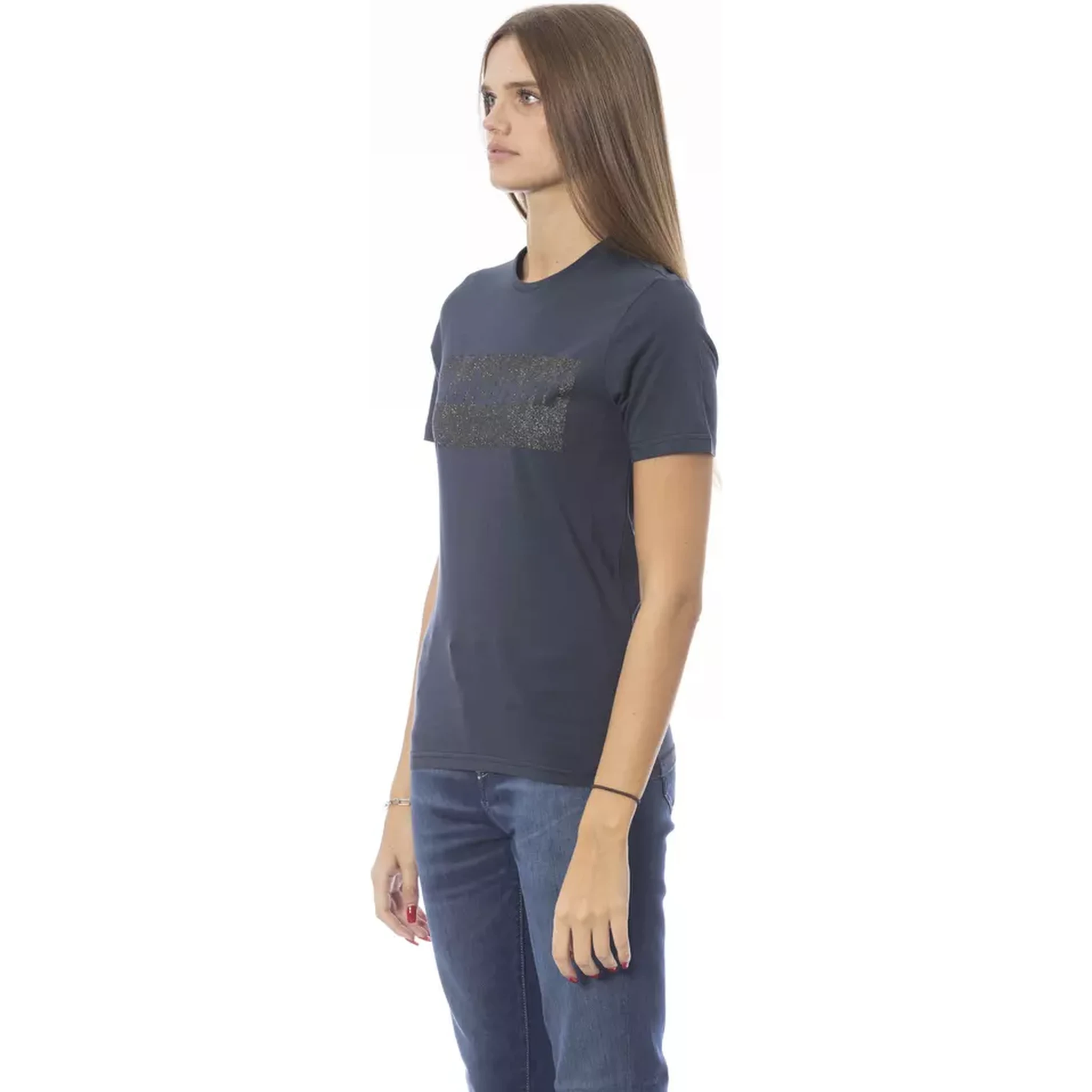 تيشيرت قطني أزرق