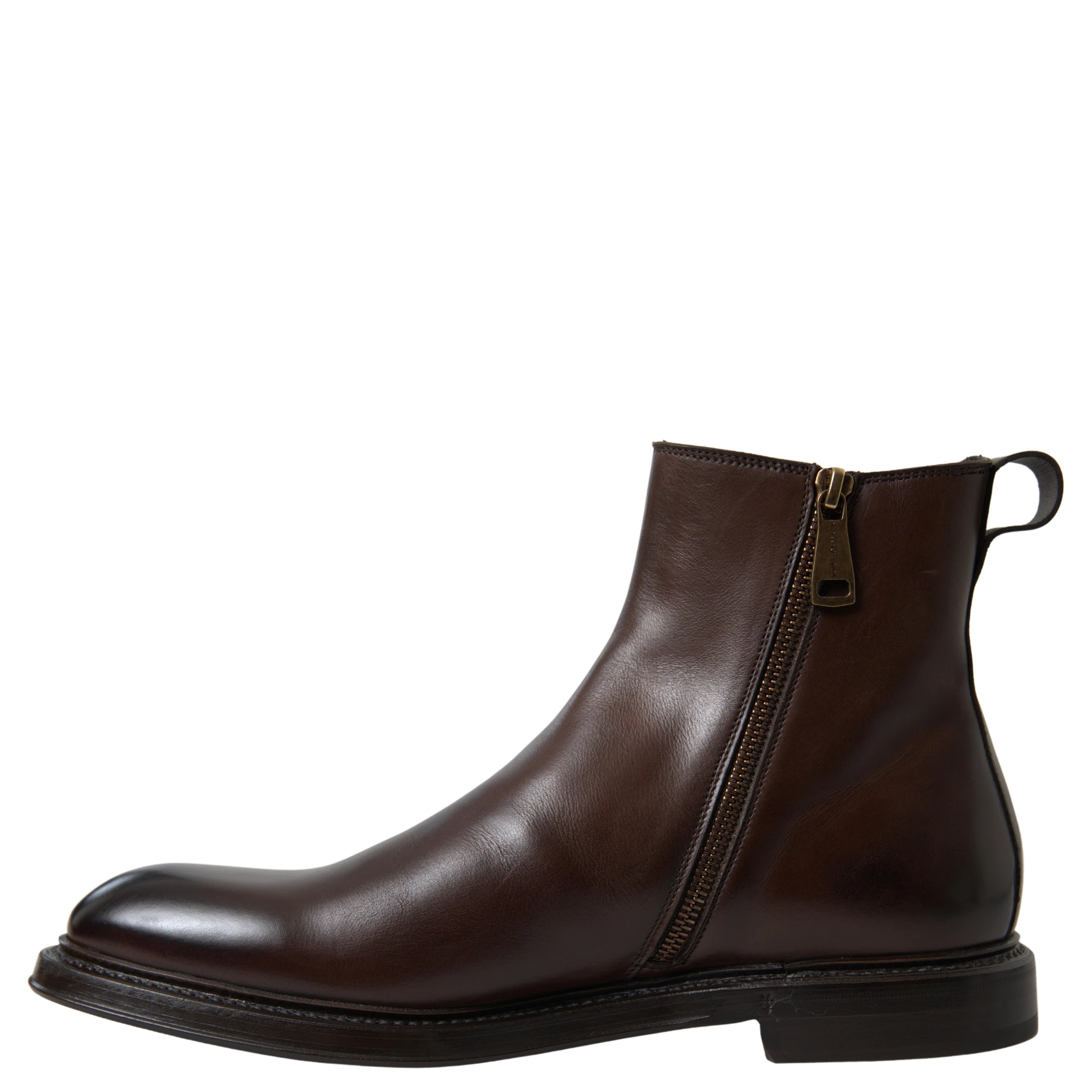 Brown Leather Chelsea Mens Boots Shoes