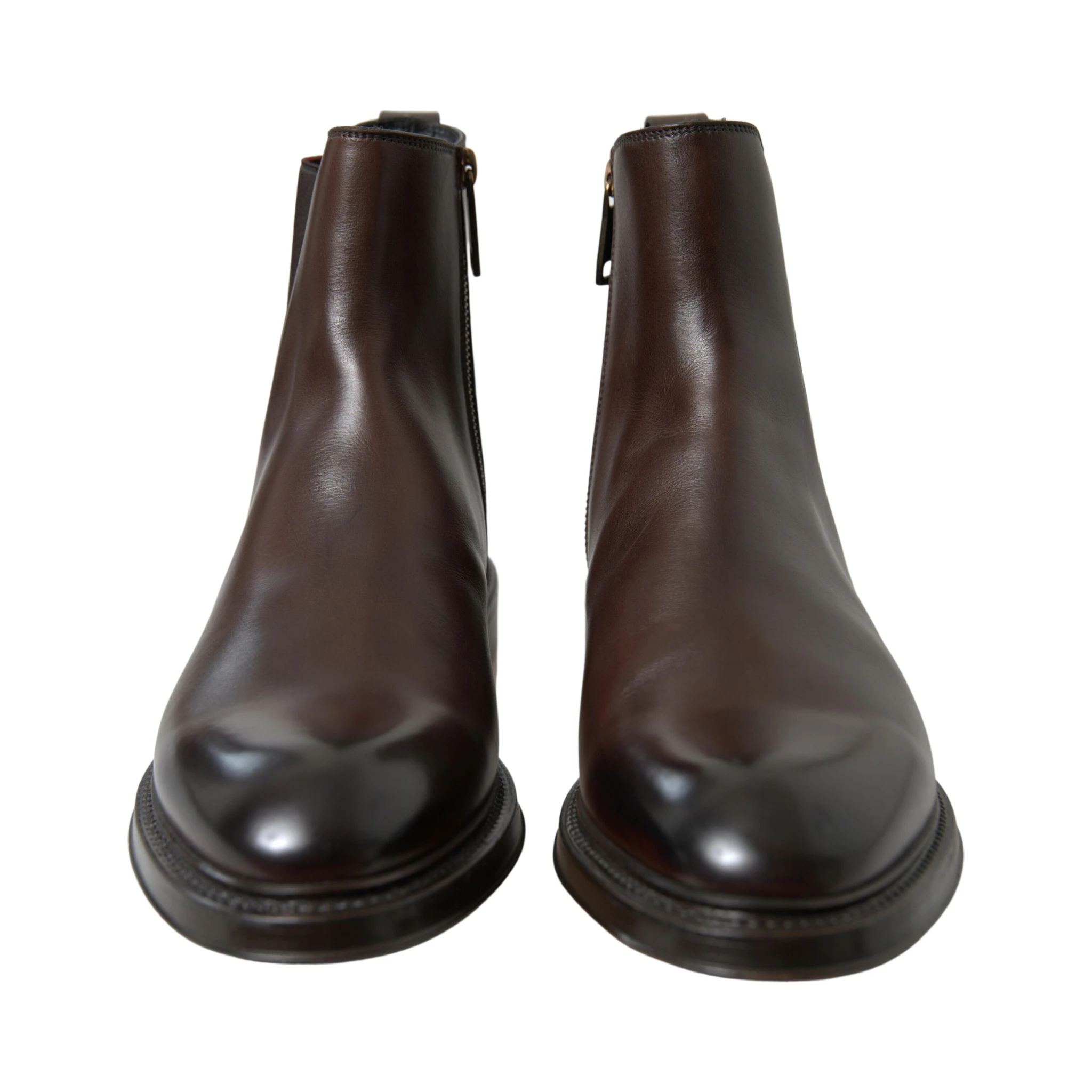 Brown Leather Chelsea Mens Boots Shoes