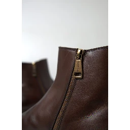 Brown Leather Chelsea Mens Boots Shoes