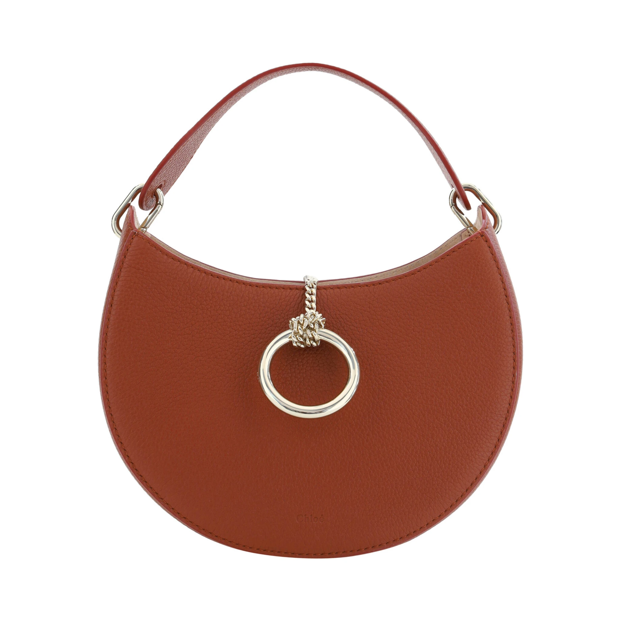 Brown Leather Small Arlène Shoulder Bag