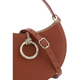 Brown Leather Small Arlène Shoulder Bag