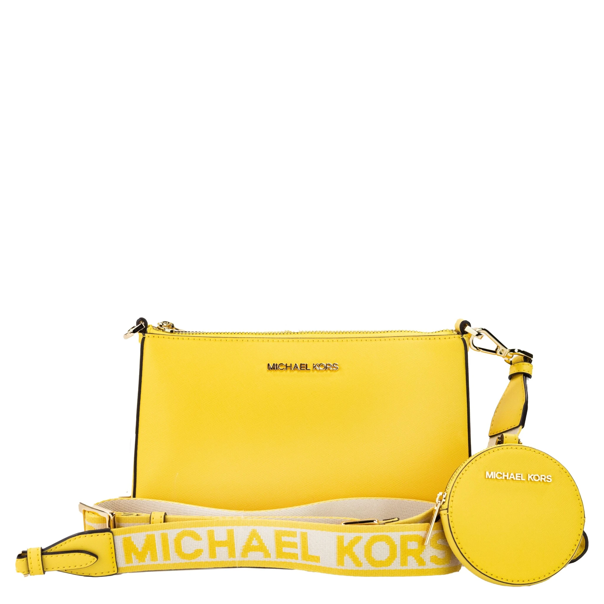 Jet Set Daffodil Vegan Crossbody Tech Attachment Bag Purse