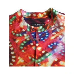 Multicolor Luminarie Print Linen Shirt