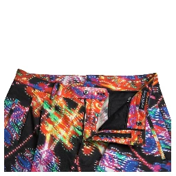 Multicolor Printed Cotton Men Bermuda Shorts