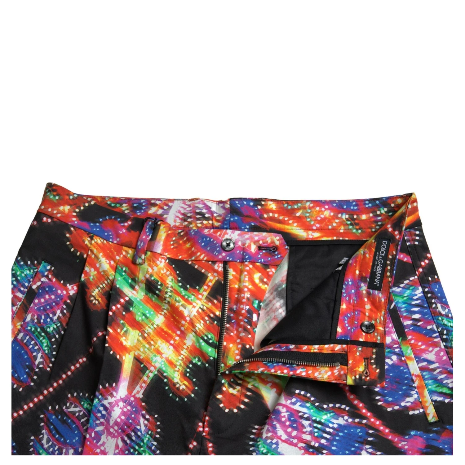 Multicolor Printed Cotton Men Bermuda Shorts