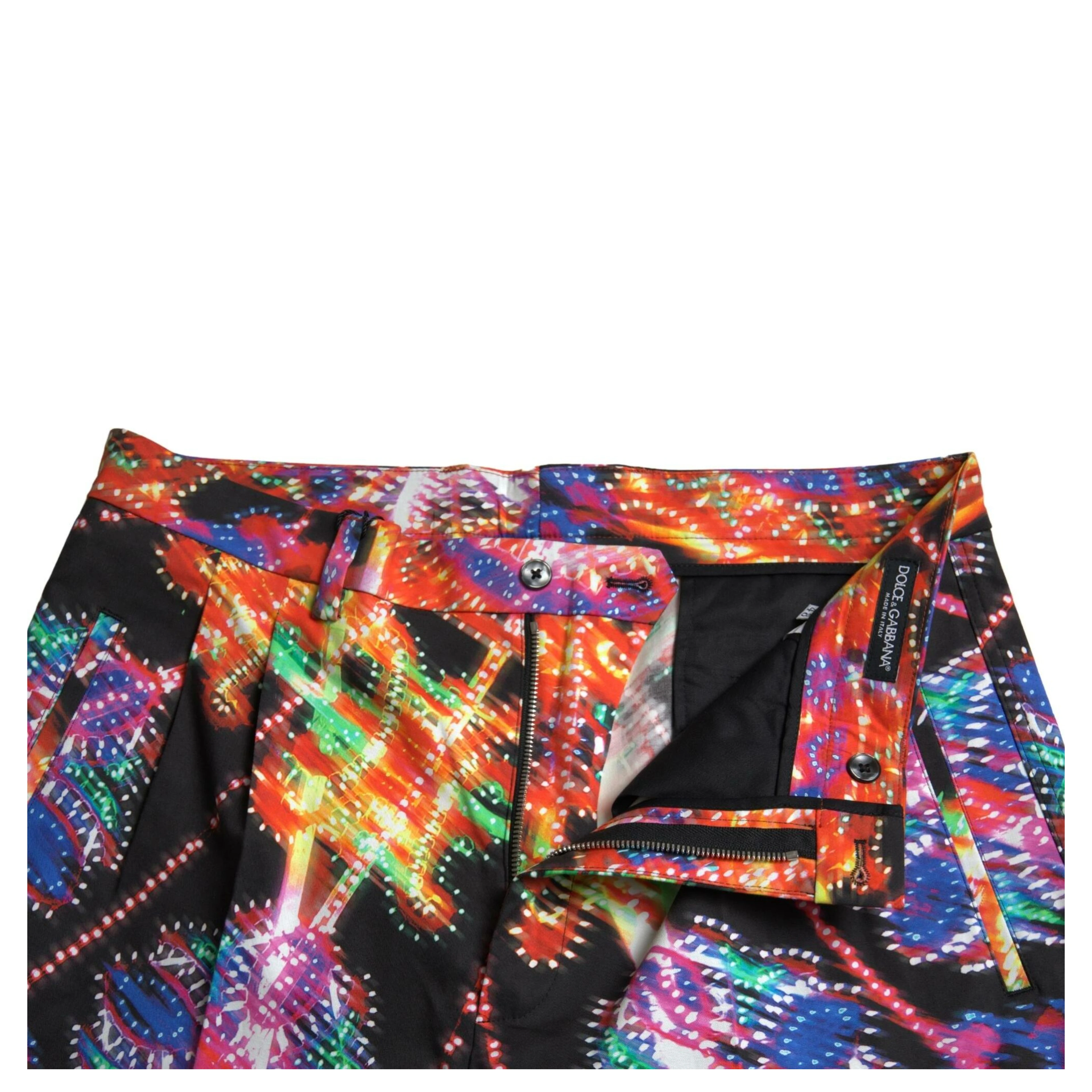 Multicolor Printed Cotton Men Bermuda Shorts