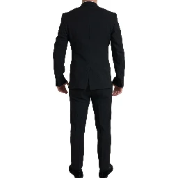 Black 2 Piece Double Breasted SICILIA Suit