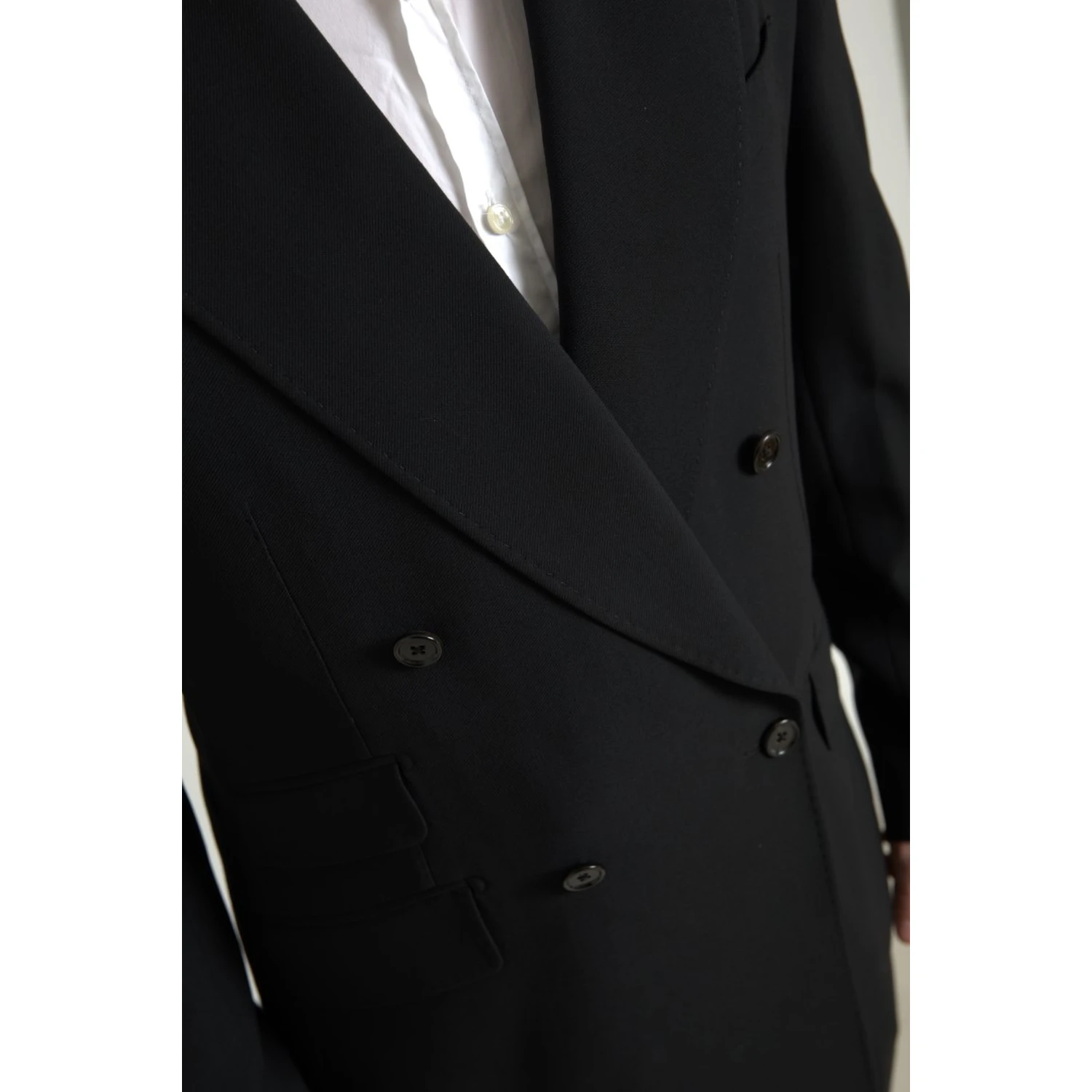 Black 2 Piece Double Breasted SICILIA Suit