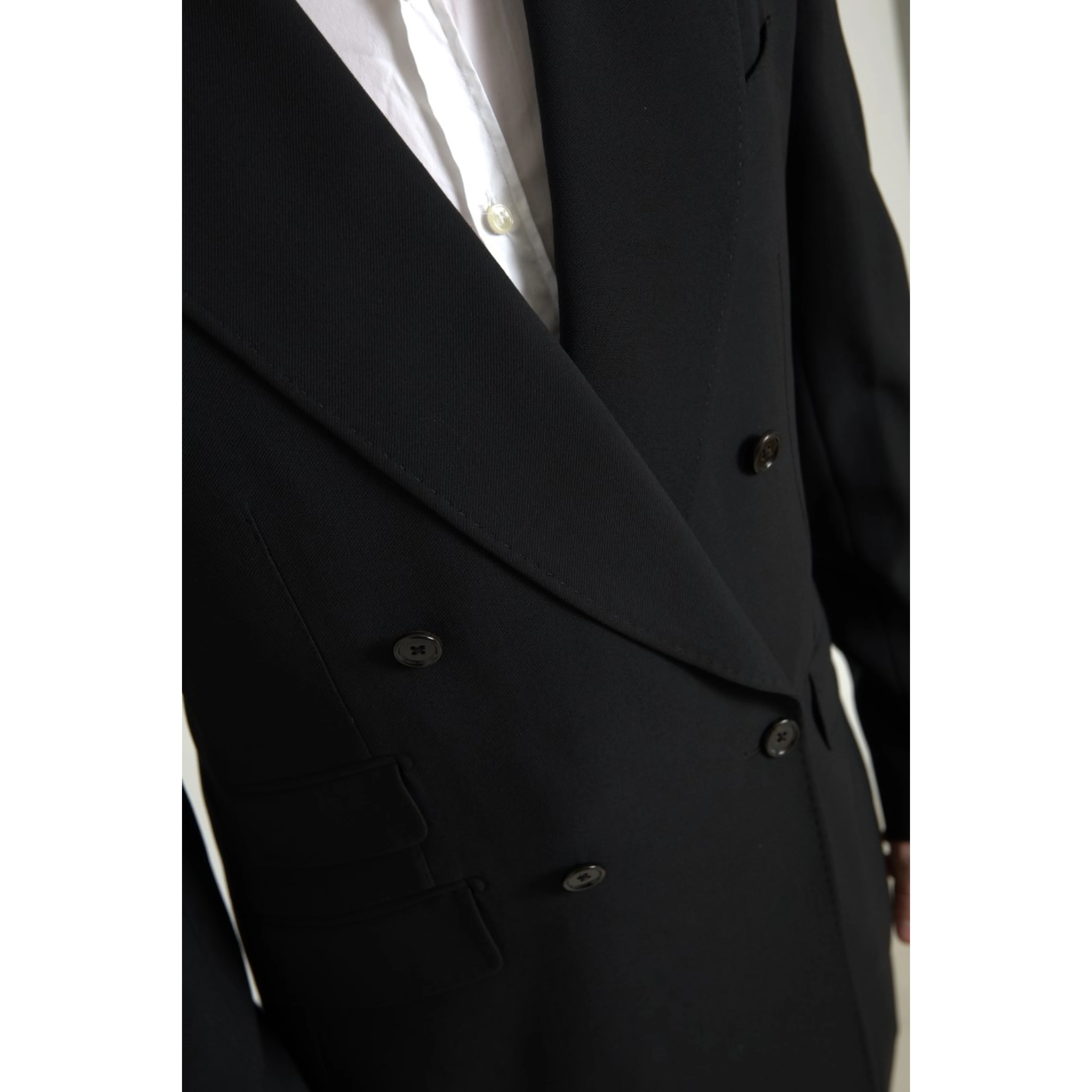Black 2 Piece Double Breasted SICILIA Suit