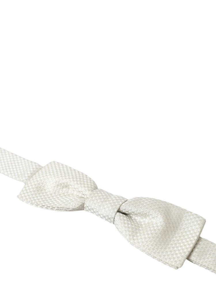 Ivory Silk Adjustable Neck Papillon Men Bow Tie alternative