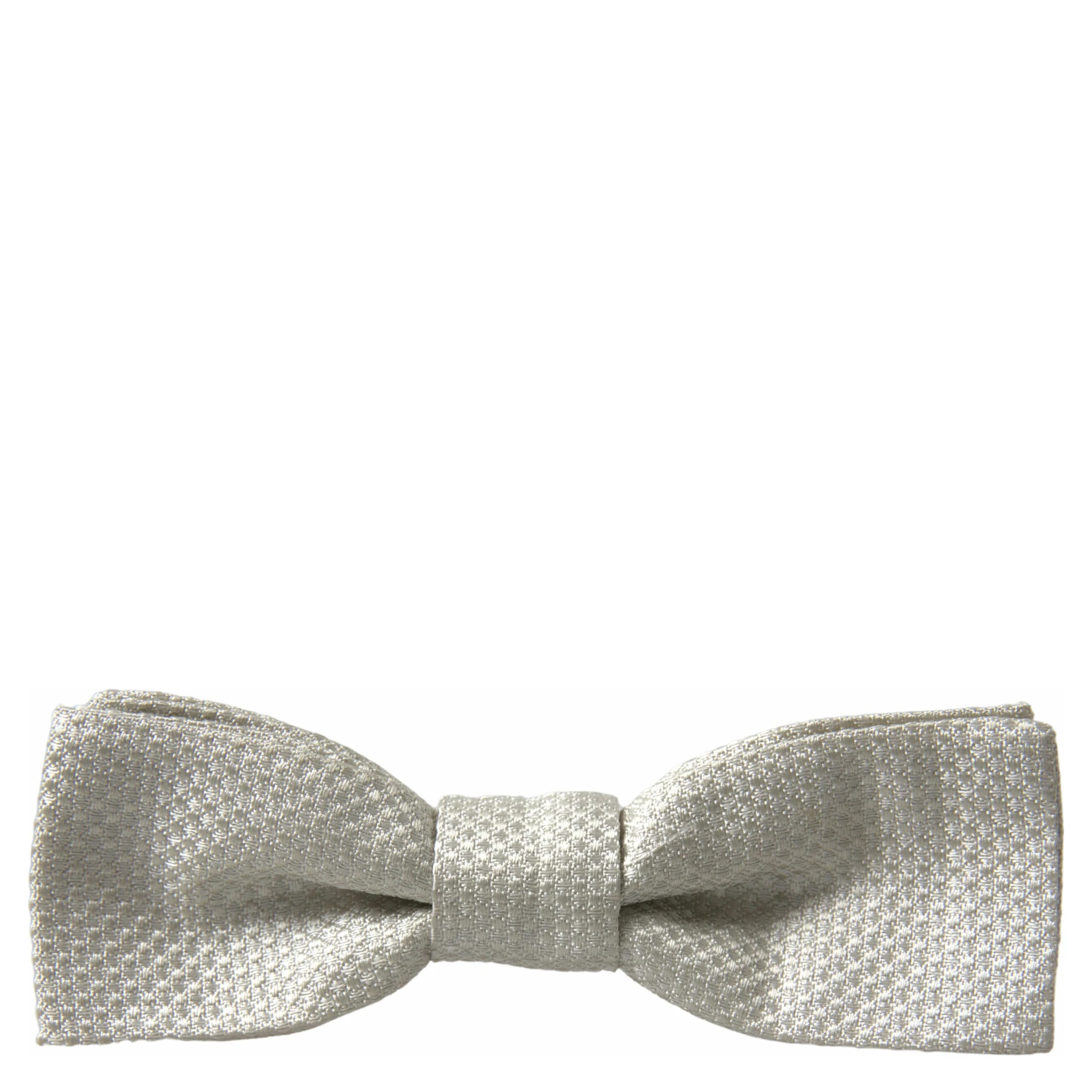 Ivory Silk Adjustable Neck Papillon Men Bow Tie