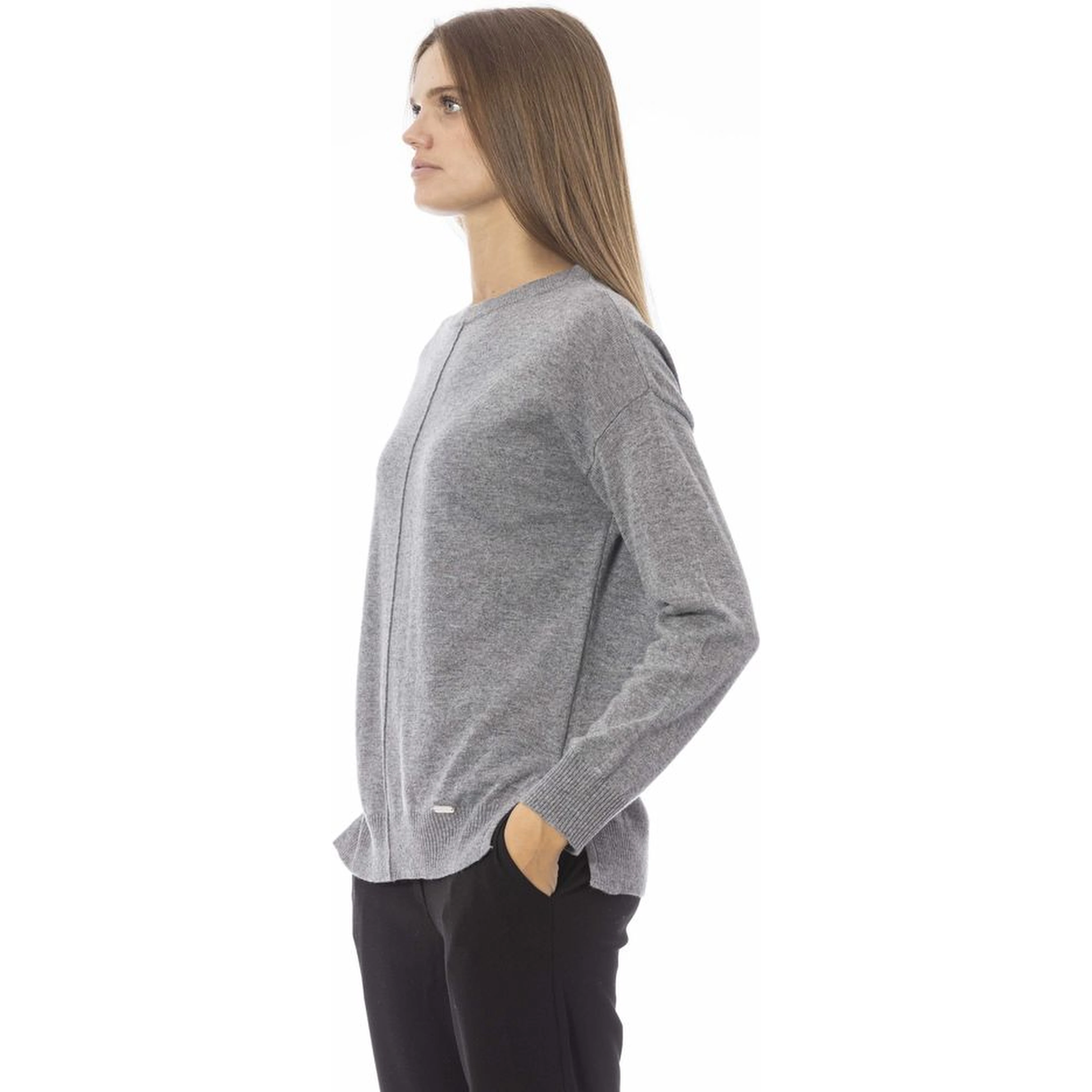 Gray Viscose Sweater