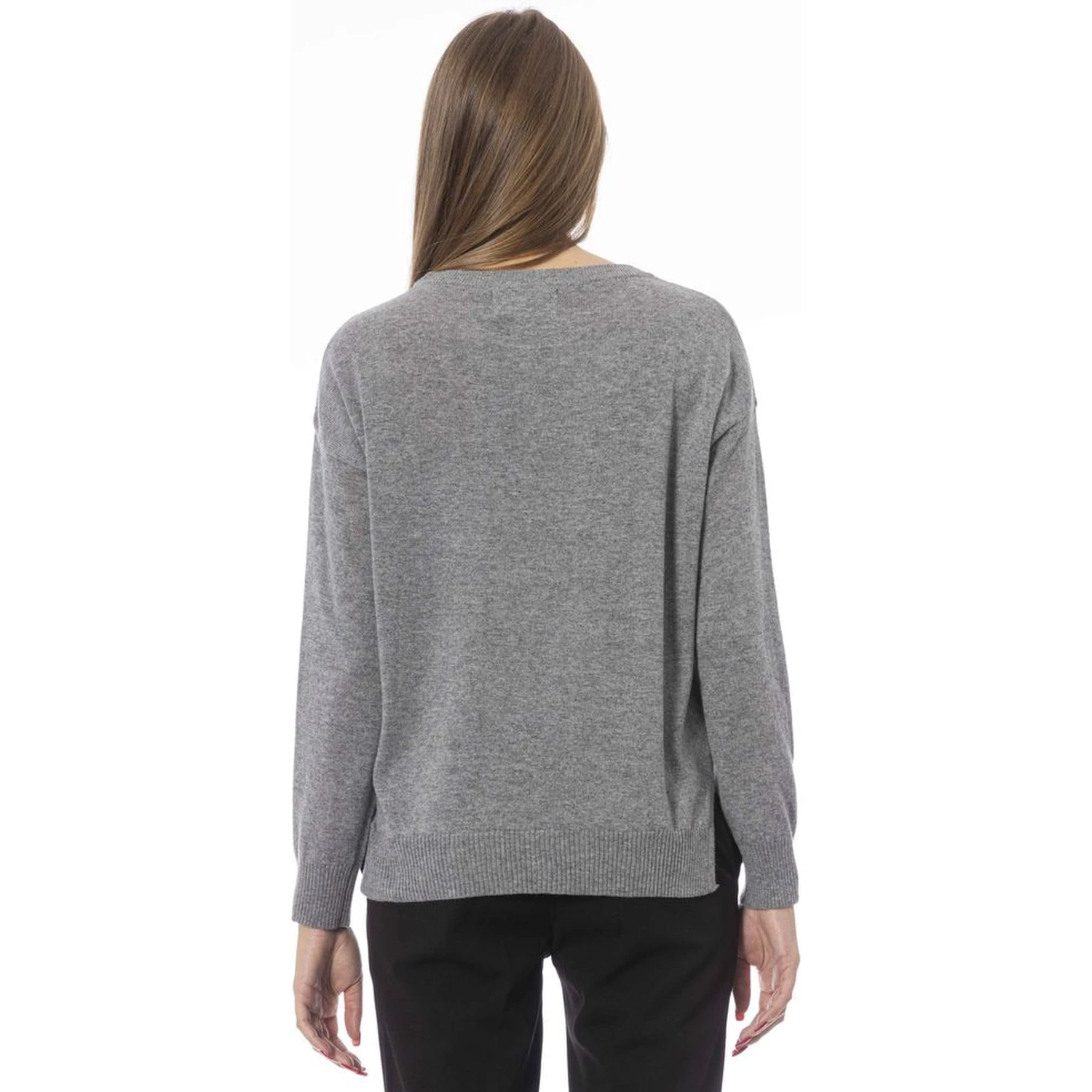 Gray Viscose Sweater